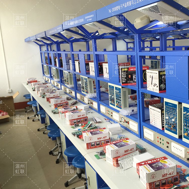 虹聯(lián)hl-205b型電子產(chǎn)品焊接與工藝實訓臺雙面四組 批發(fā)實驗設備 - 愛